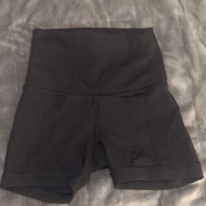 lululemon athletica Black High Waist Women Shorts